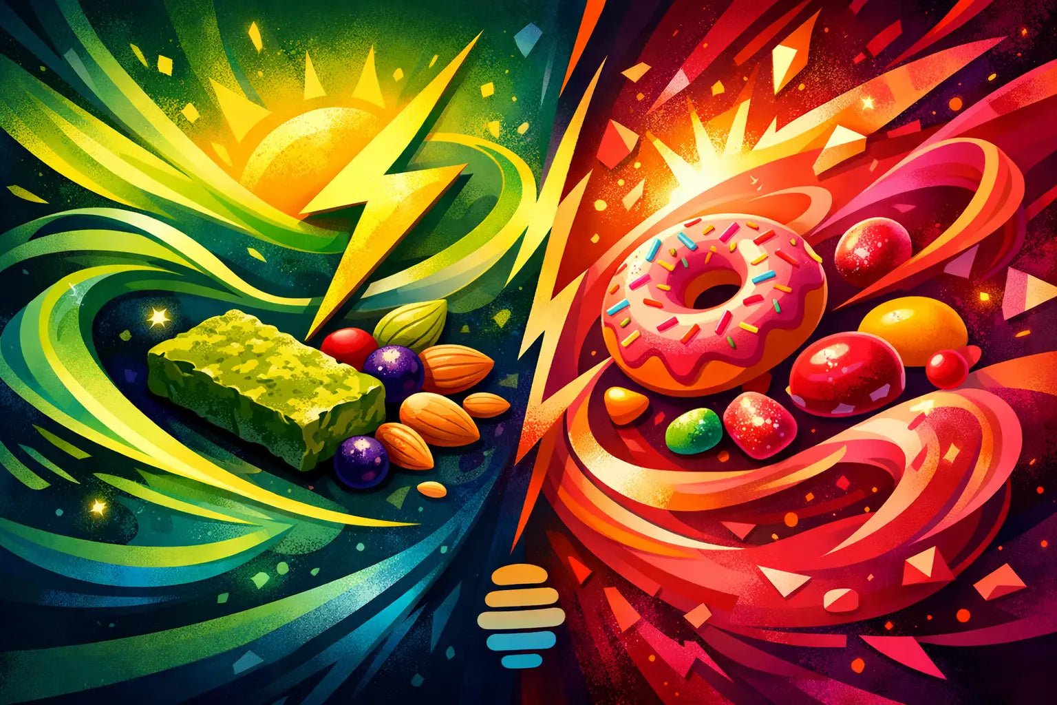 Sustained Energy Snacks vs Sugary Snacks - PEJI BAR